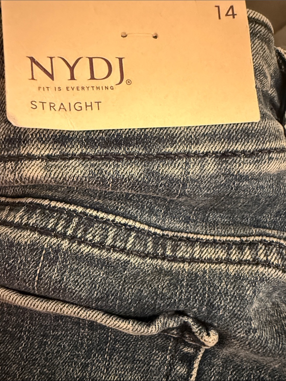NWT NYDJ Marilyn Straight-Leg Denim Jeans - Picture 4 of 9